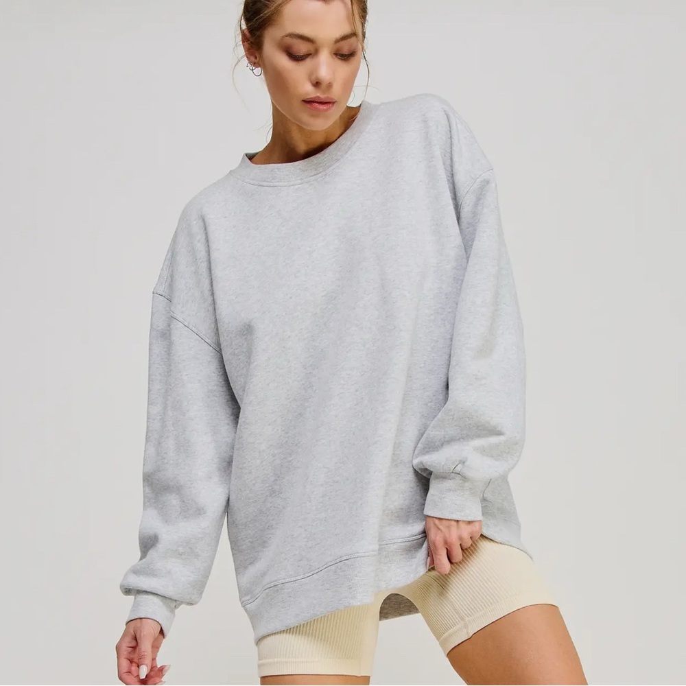 Gray Oversized Sweatshirt